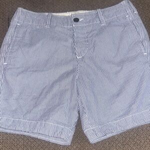 Abercrombie Blue Striped Women's Shorts 30 waist